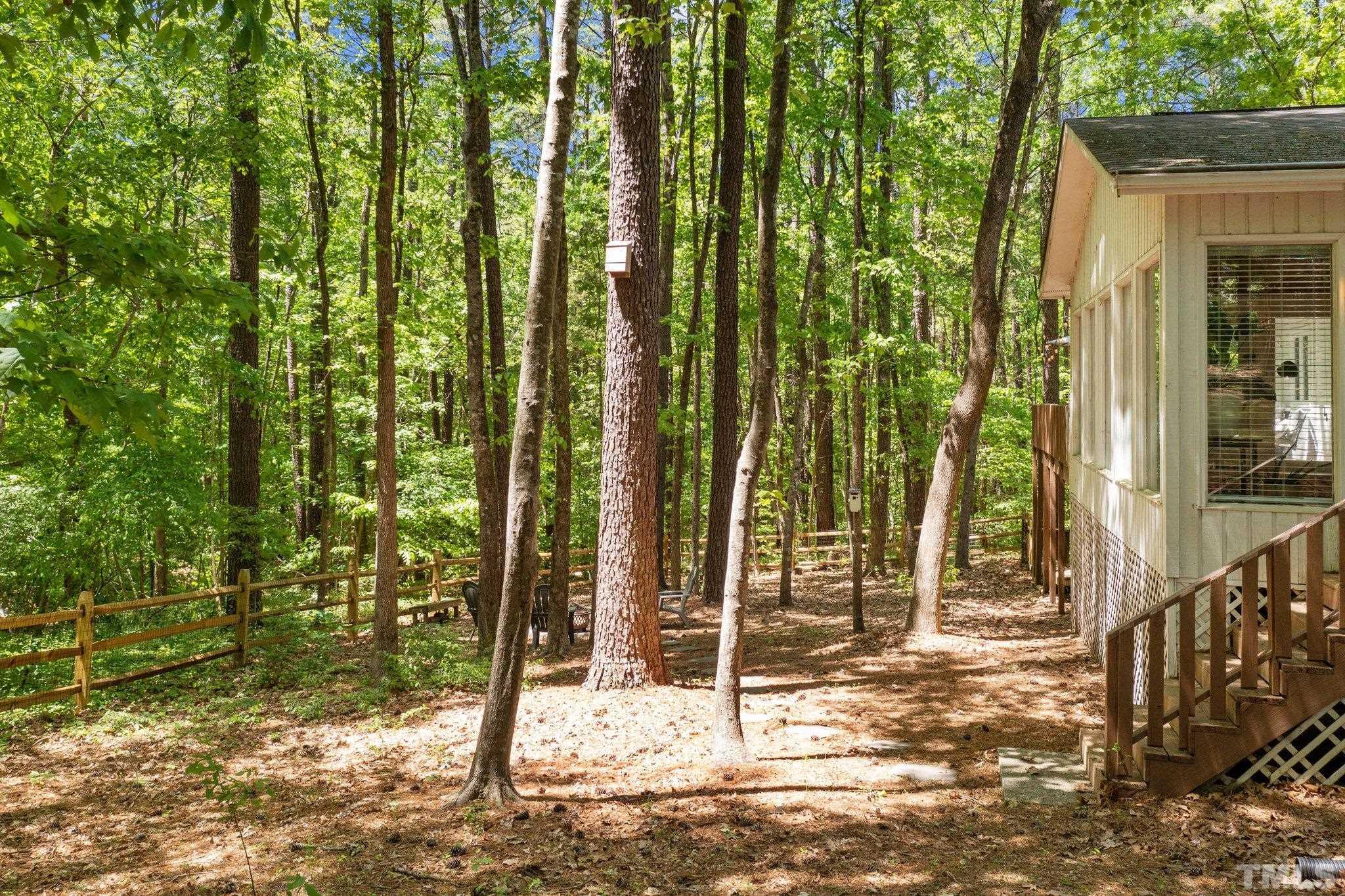 5 St James Court Durham, NC 27713 - Photo 35 of 44 a view of a backyard of the house