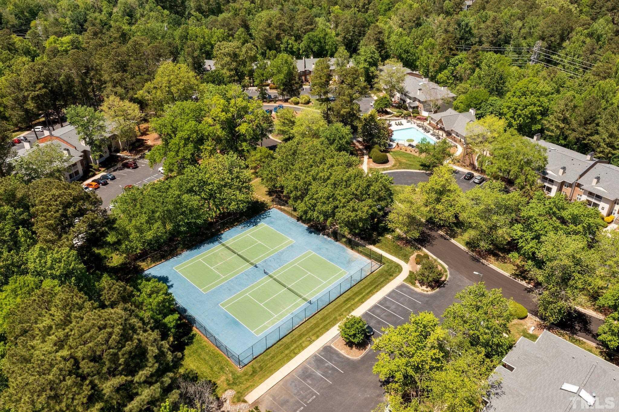 5 St James Court Durham, NC 27713 - Photo 41 of 44 an aerial view of a residential houses with outdoor space