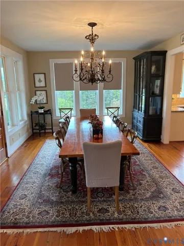 a view of a lake with a city view