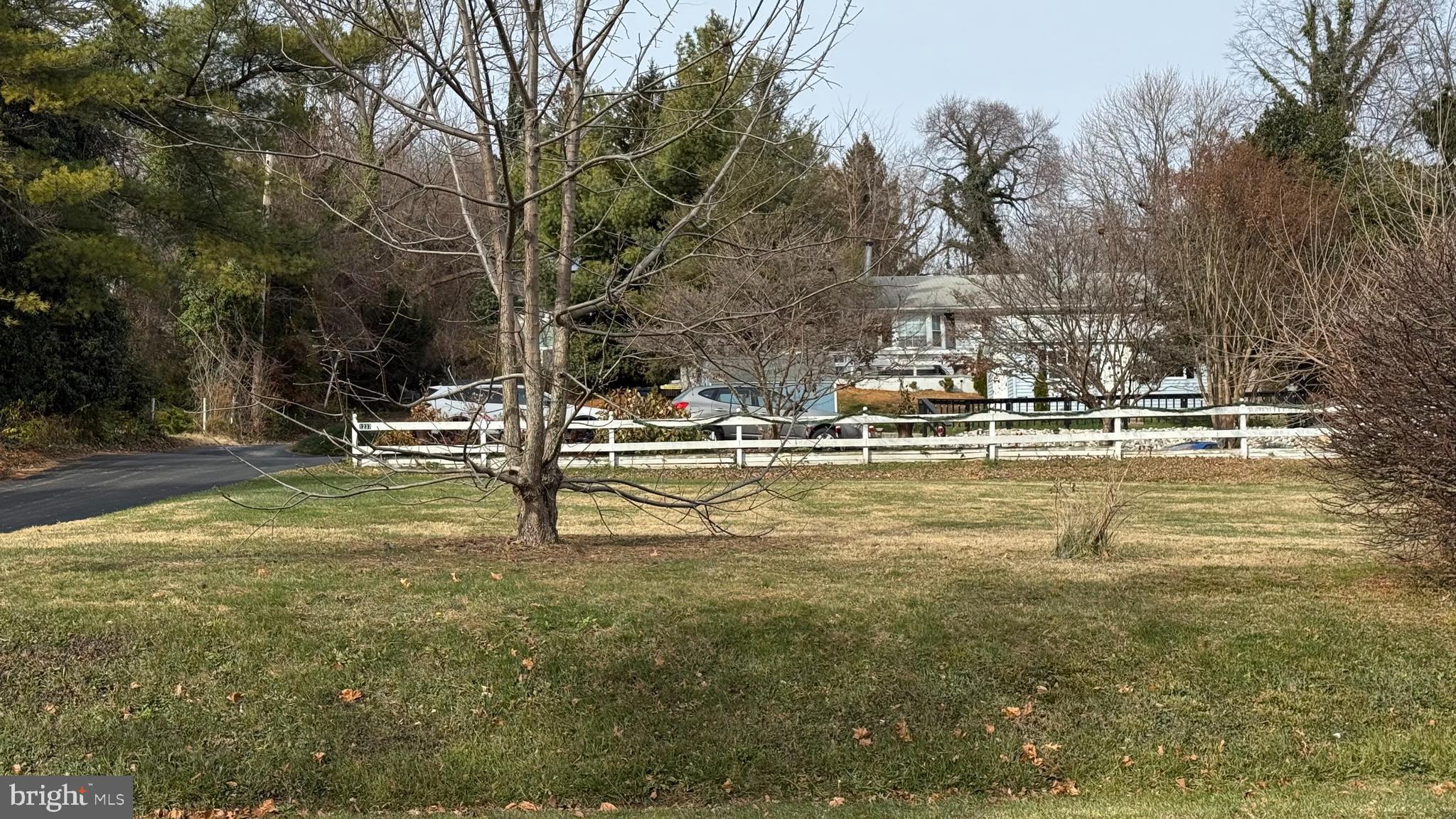 a view of yard with ocean view