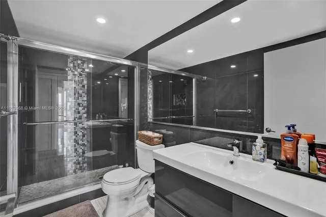 a bedroom with a bed and a white house with curtain