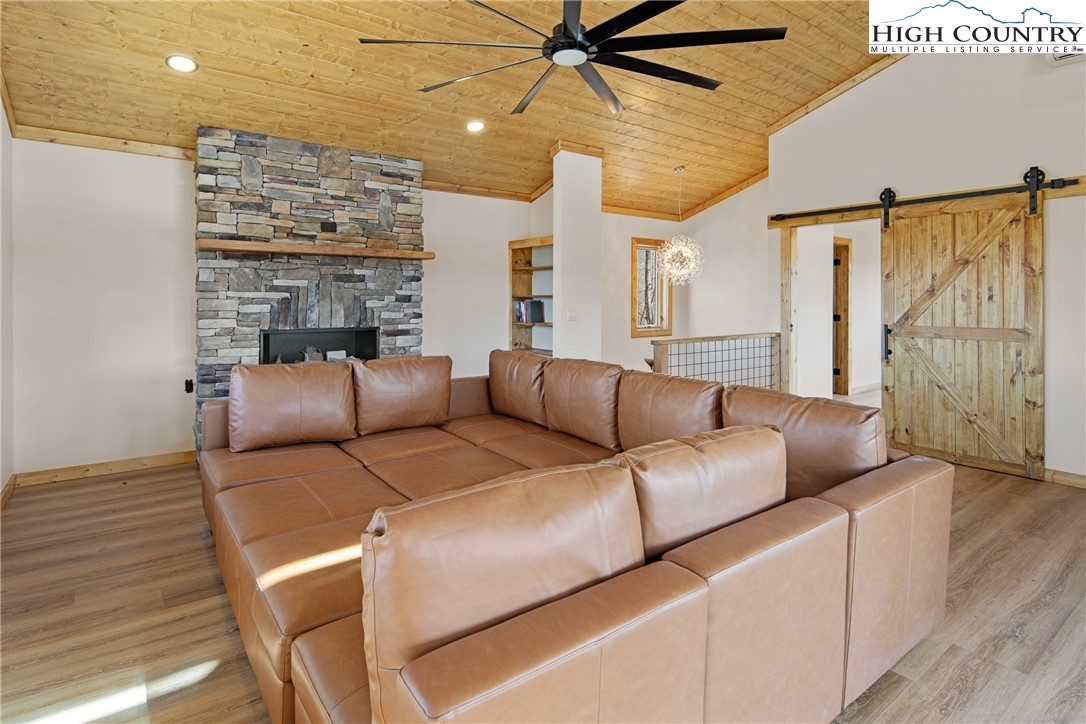 330 Maplewood Circle Boone, NC 28607 - Photo 15 of 44 a living room with furniture and a fireplace