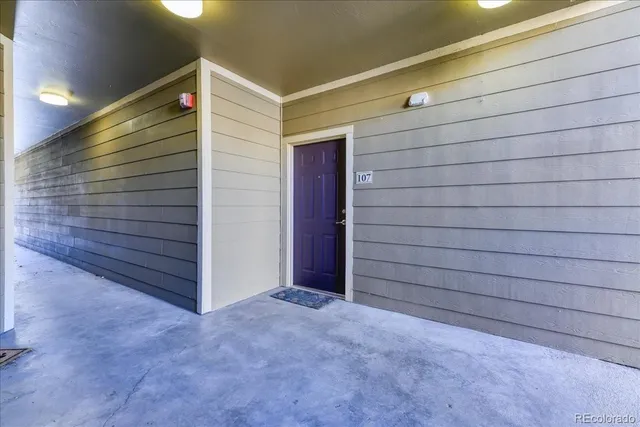 a view of front door