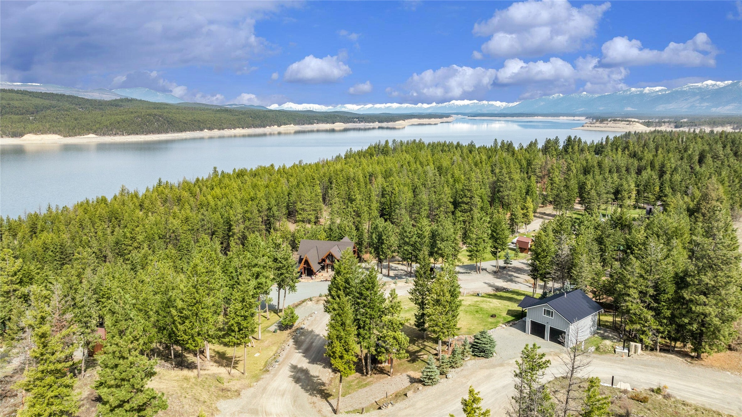 22 Hurricane Rnch Road Rexford, MT 59930 - Photo 1 of 1 Aerial view featuring a water and mountain view and a forest view