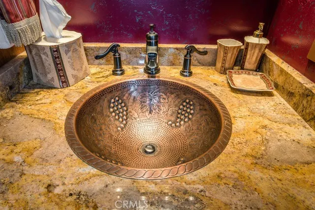 a view of living room with a large window