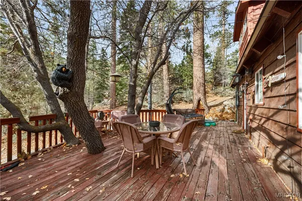 an outdoor space with seating