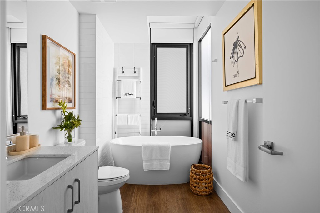 218 North El Molino Avenue, Unit 502 Pasadena, CA 91101 - Photo 15 of 35 a bathroom with a sink toilet and shower