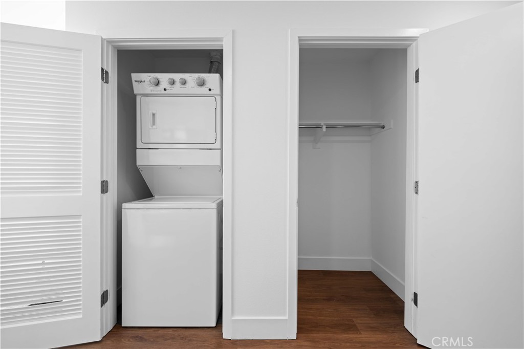 218 North El Molino Avenue, Unit 502 Pasadena, CA 91101 - Photo 20 of 35 a view of walk in closet with wooden floor