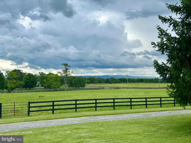 a view of green field with lake view