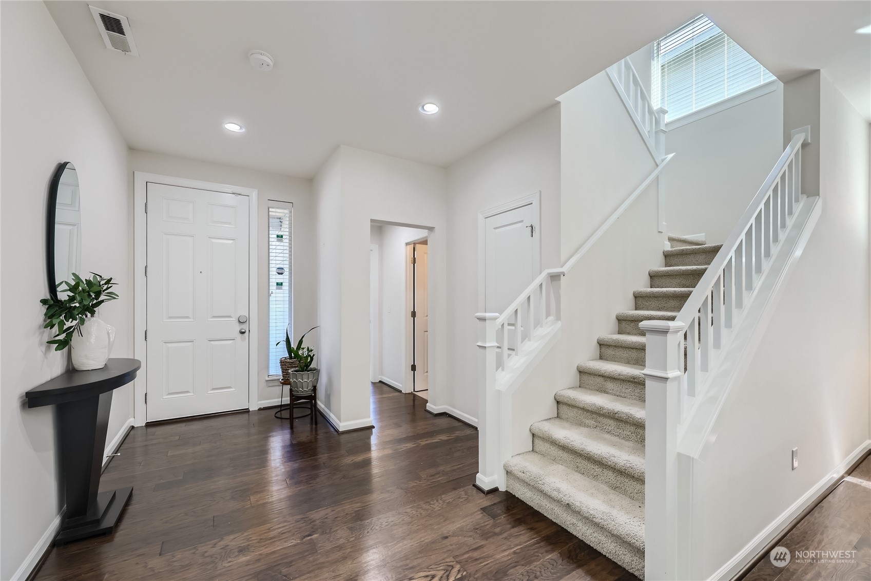 3606 196th Place Southeast Bothell, WA 98012 - Photo 4 of 39 a view of entryway with wooden floor