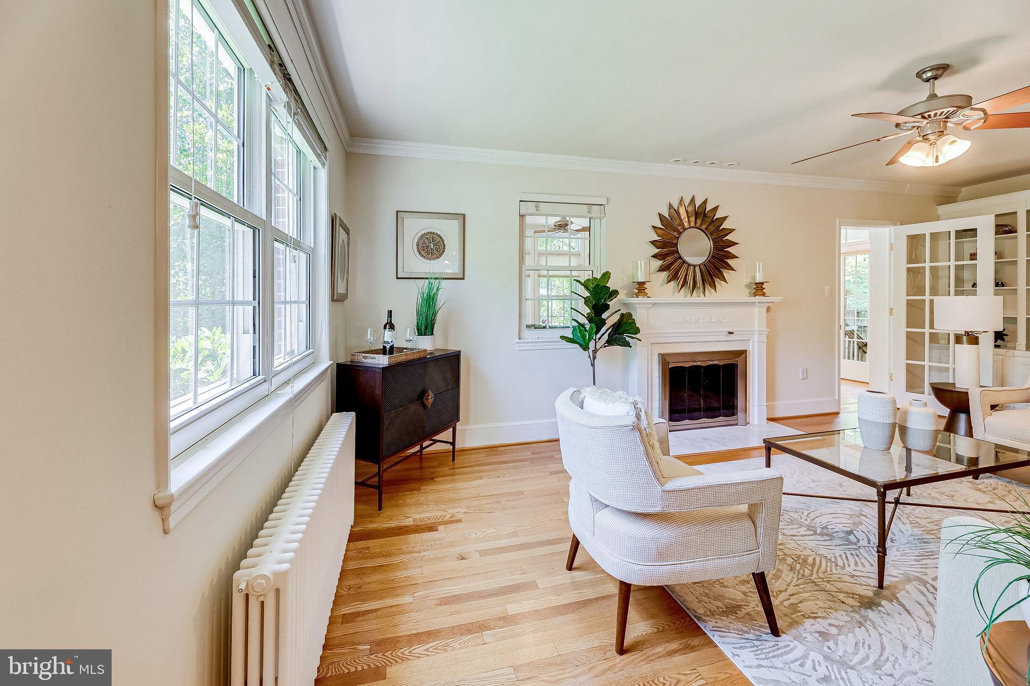 723 West Braddock Road Alexandria, VA 22302 - Photo 5 of 43 Relaxing fireplace in Living Room