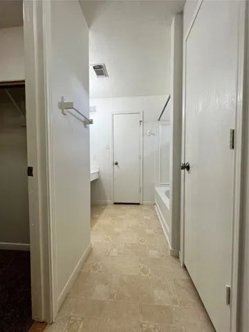 a view of a bathroom with a shower