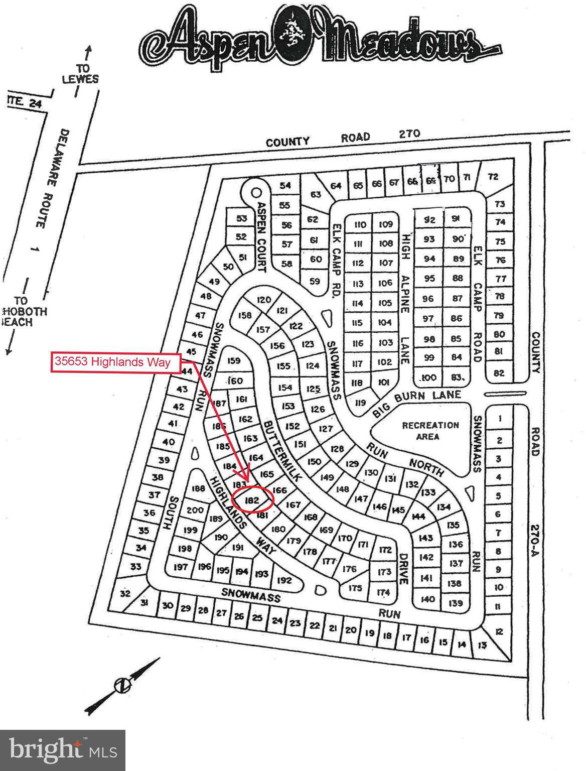 35653 Highlands Way, Unit 182 Rehoboth Beach, DE 19971 - Photo 32 of 33 Community Map