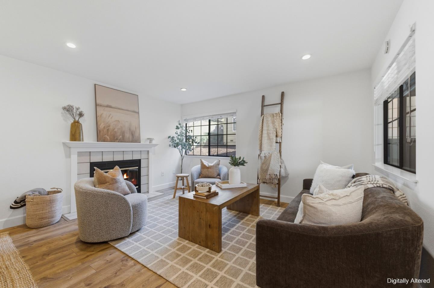 3115 Heather Ridge Drive San Jose, CA 95136 - Photo 4 of 22 a living room with furniture and a fireplace
