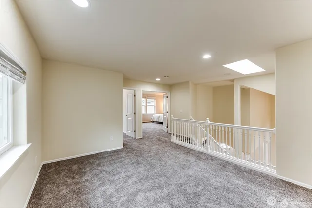 a view of a livingroom with a staircase