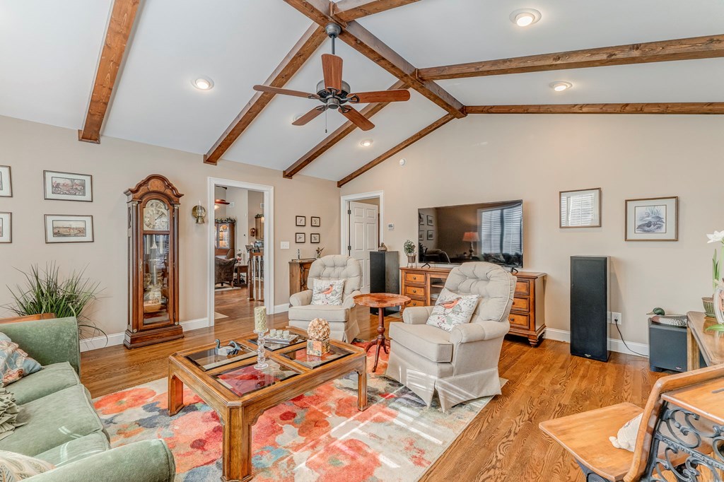 382 Adventure Trail Ellijay, GA 30536 - Photo 36 of 75 a living room with furniture and a flat screen tv