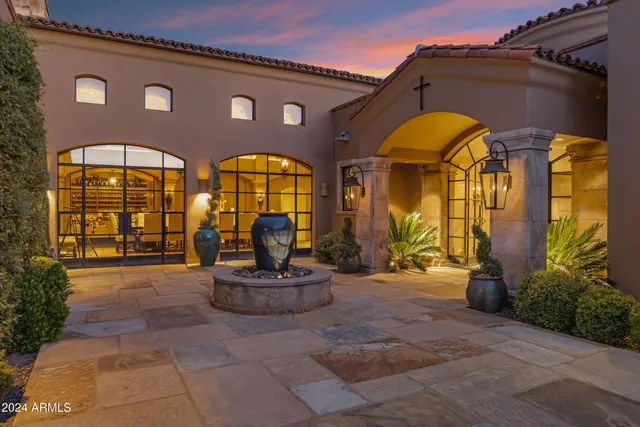 a view of a terrace with sitting area