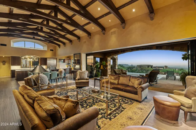 a view of a street with a building in the background