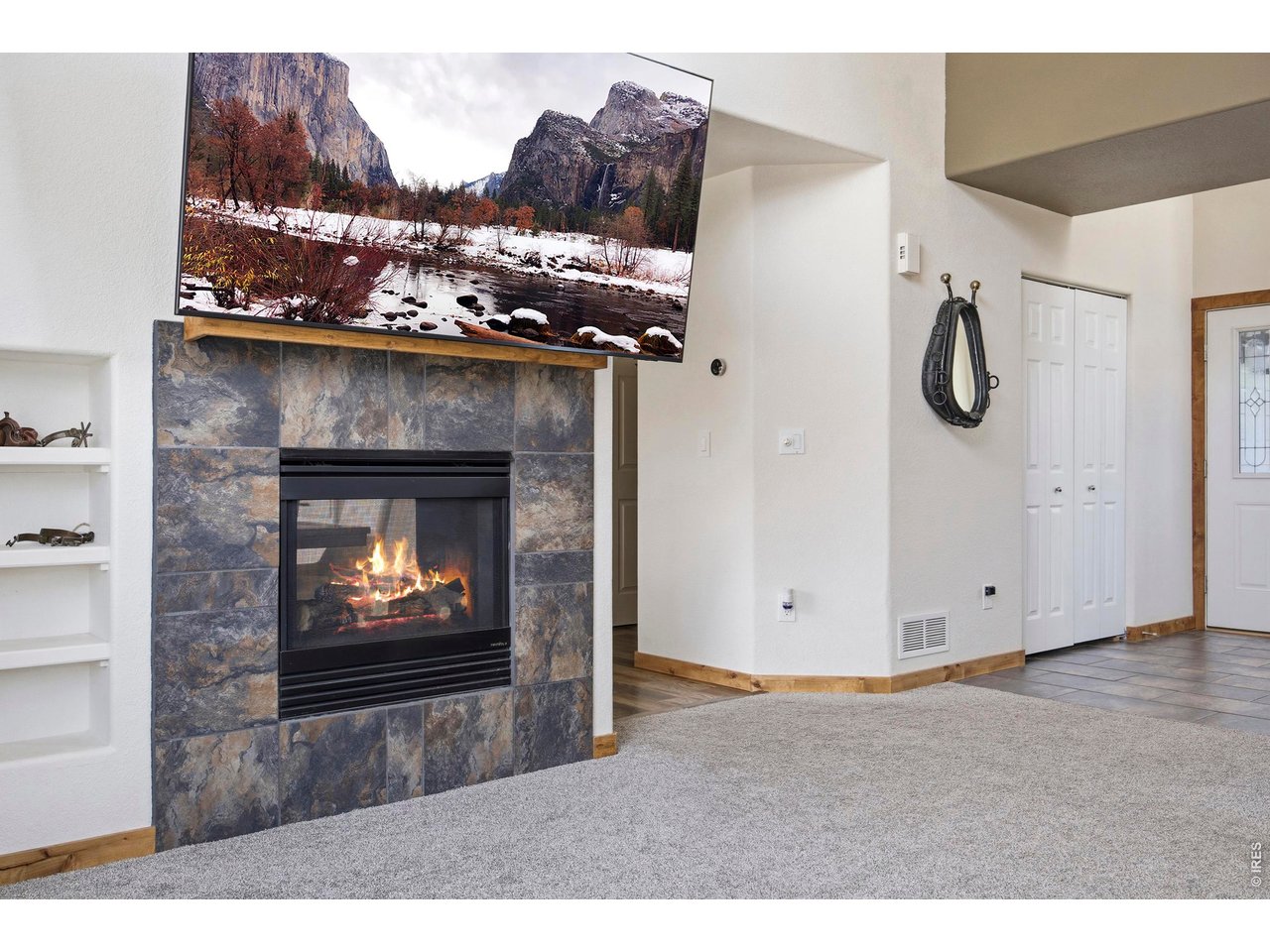 414 Prairie Clover Way Severance, CO 80550 - Photo 21 of 49 a view of fireplace with wooden floor