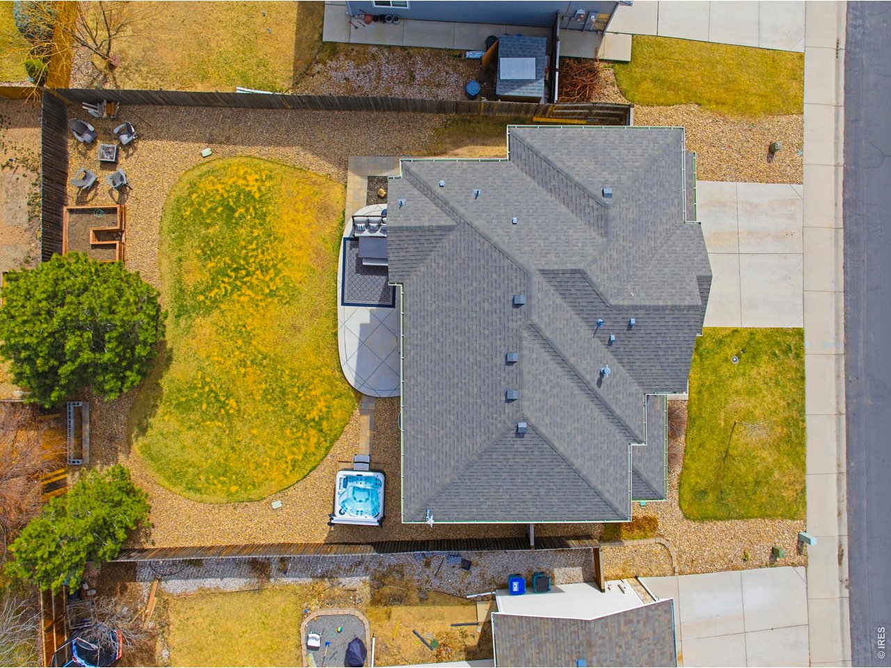 414 Prairie Clover Way Severance, CO 80550 - Photo 47 of 49 an aerial view of residential houses with swimming pool