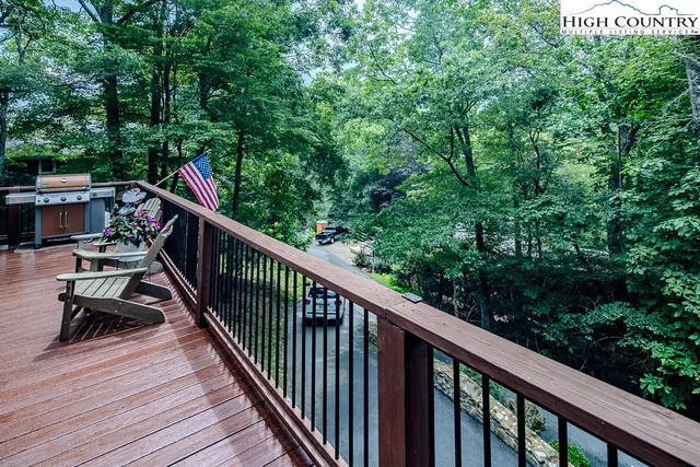 a view of balcony and deck