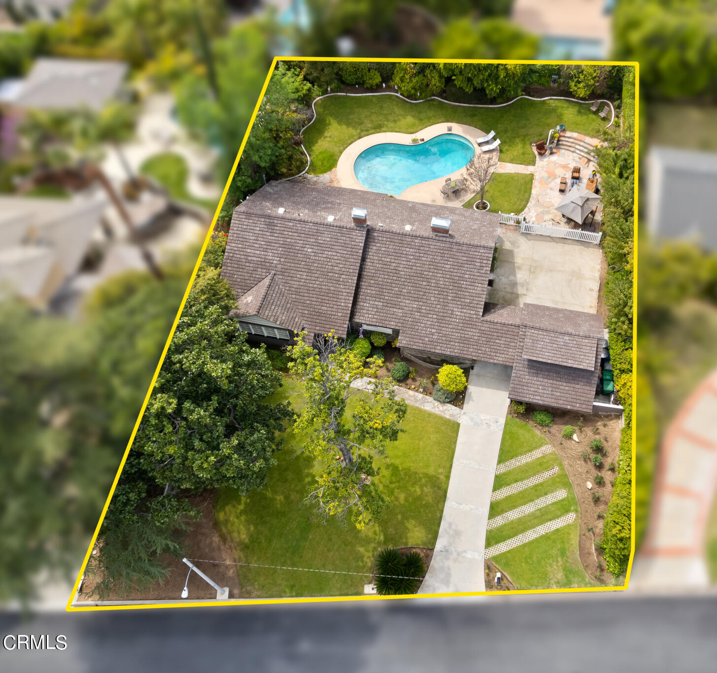 1825 Elevado Avenue Arcadia, CA 91006 - Photo 59 of 63 a view of swimming pool with a yard