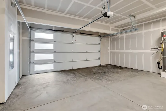 a view of a room with storage area