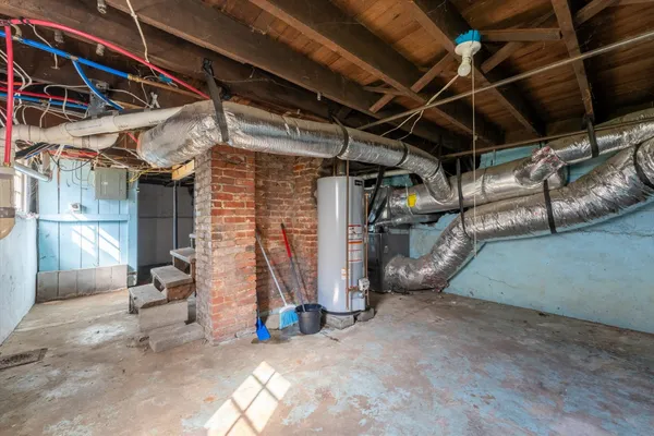 a view of water heater room