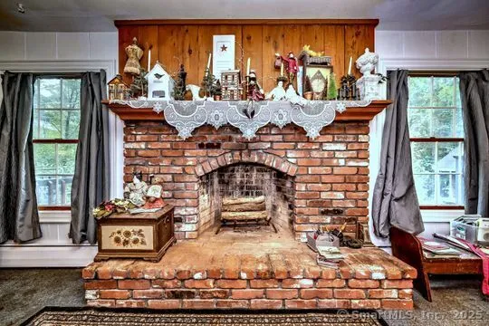 a view of a living room and window