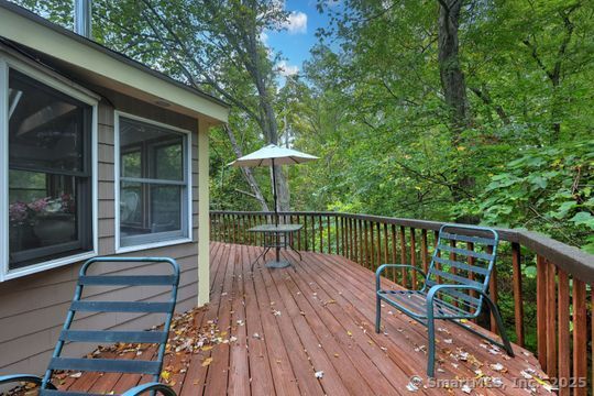 161 Jockey Hollow Road Monroe, CT 06468 - Photo 34 of 37 a view of balcony with furniture and wooden deck