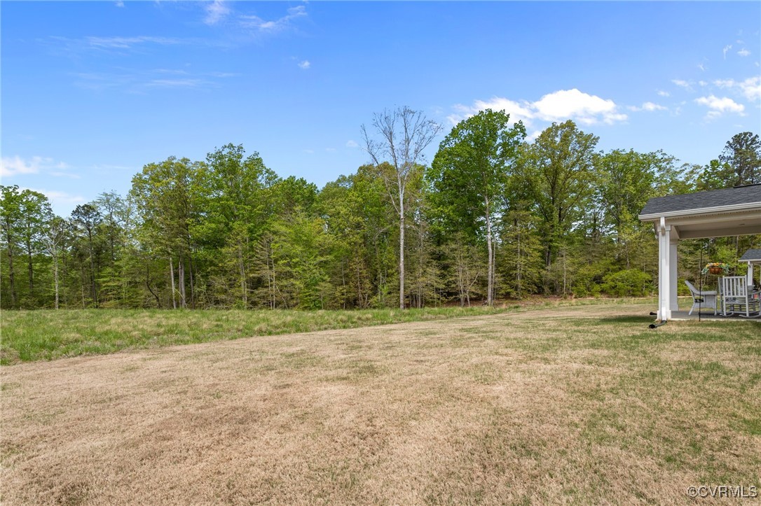 8106 West Danube Loop New Kent, VA 23124 - Photo 33 of 48 a view of a field with trees in the background