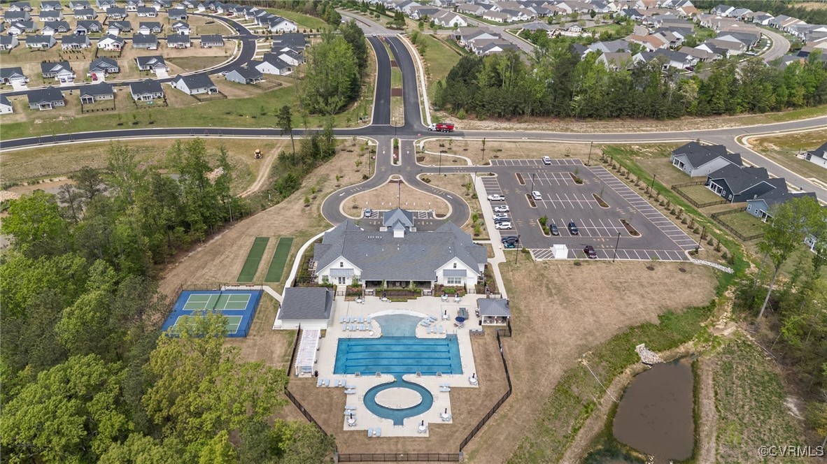 8106 West Danube Loop New Kent, VA 23124 - Photo 45 of 48 an aerial view of a house with a garden