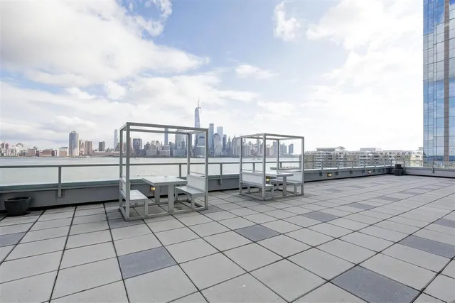 a view of terrace with seating space