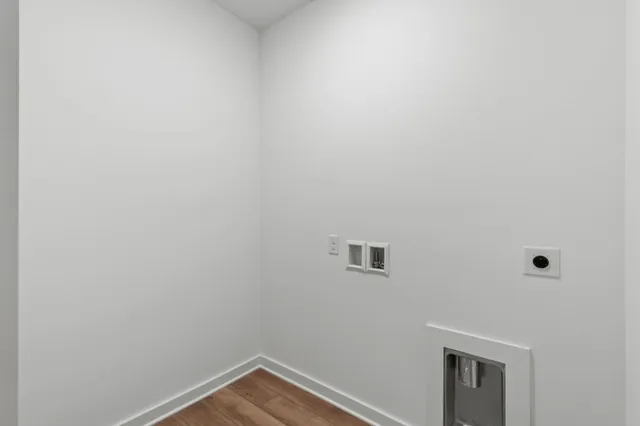 a view of a small space with closet
