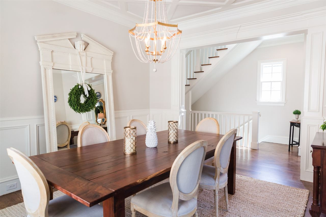 2620 Davis Street Raleigh, NC 27608 - Photo 6 of 28 Spacious dining room with diamond shaped ceiling molding. Dining Room
