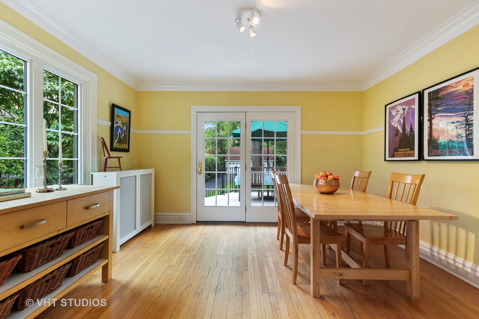 255 Addison Road Riverside, IL 60546 - Photo 10 of 24 a view of a dining room with furniture window and wooden floor