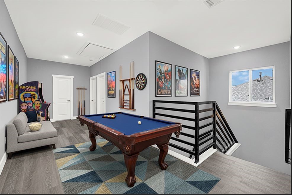 6605 Apollo Street Houston, TX 77091 - Photo 14 of 32 Staged Game/Media room