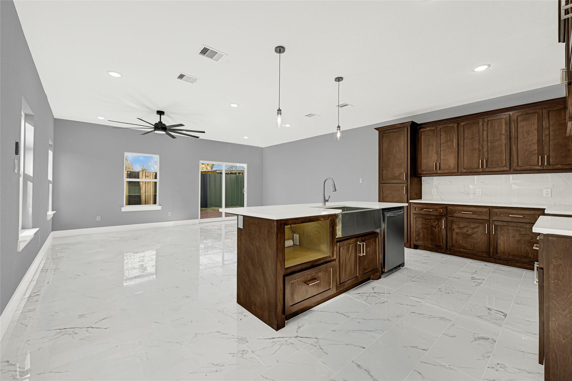 6605 Apollo Street Houston, TX 77091 - Photo 8 of 32 Custom made Cabinet, with shaker doors, soft close hinges