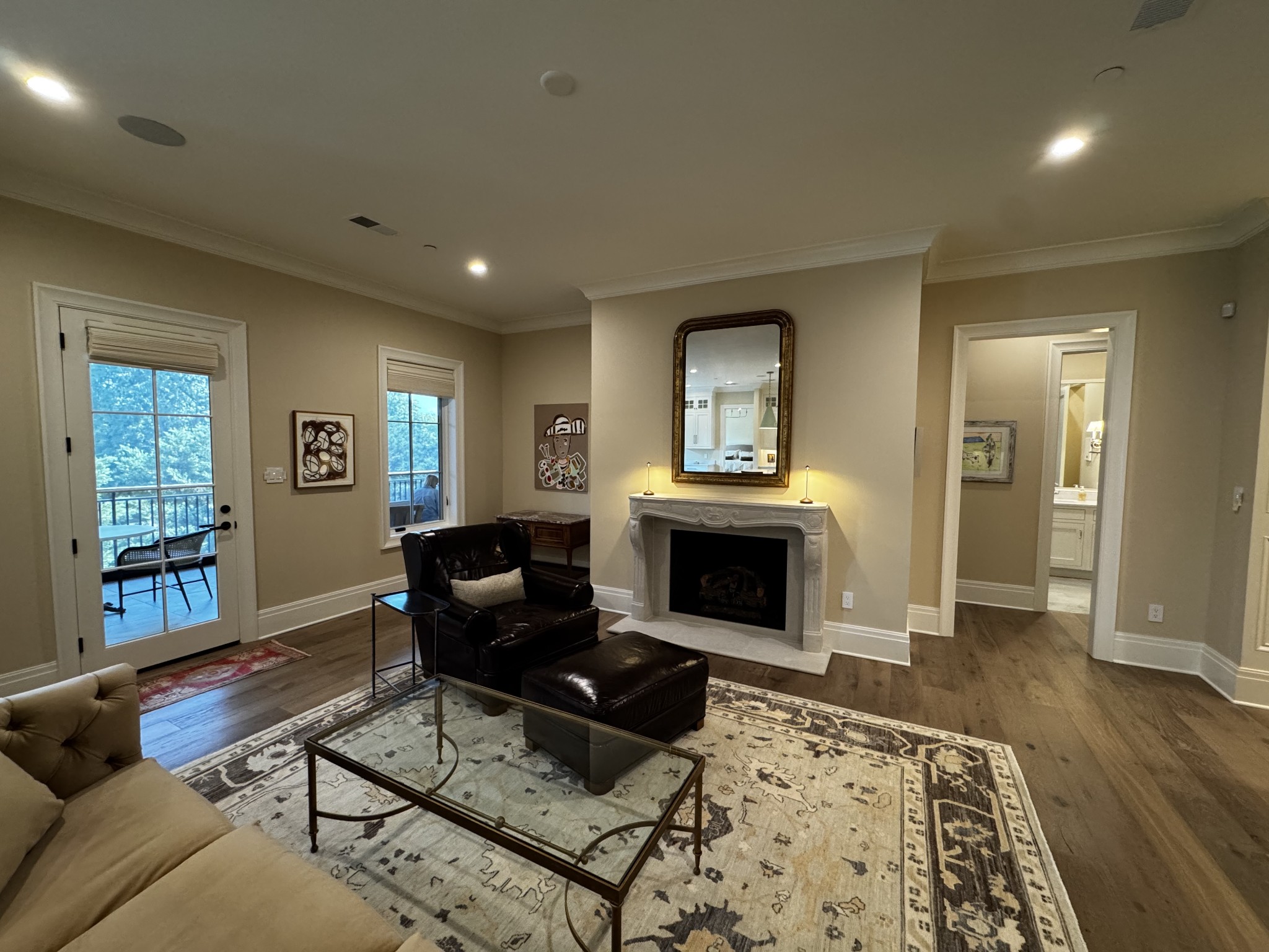 725 West Main Street, Unit 101 Franklin, TN 37064 - Photo 7 of 8 a living room with furniture and a fireplace