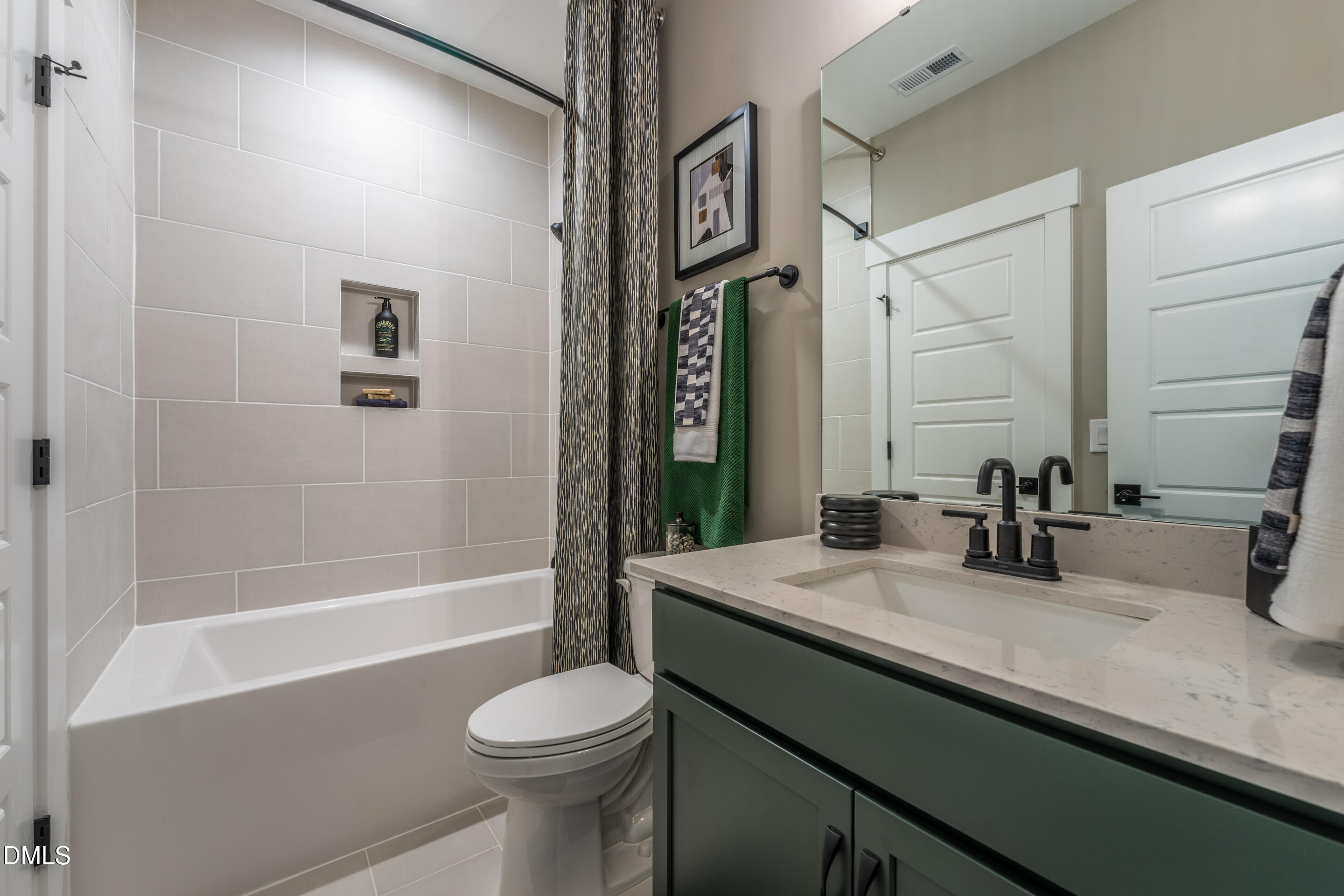 247 Ivy Rdg Road Chapel Hill, NC 27516 - Photo 59 of 70 a bathroom with a granite countertop sink toilet and shower