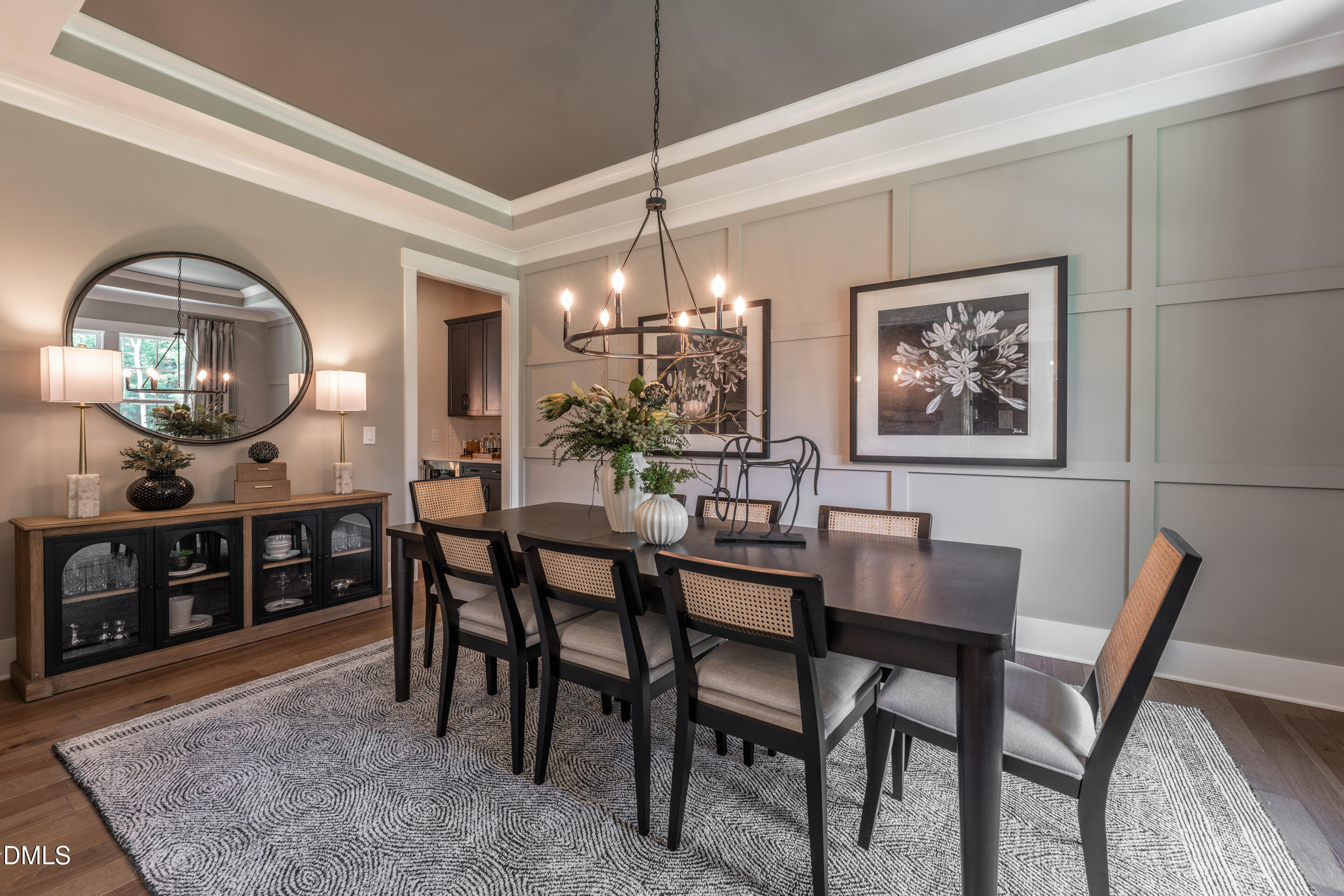 247 Ivy Rdg Road Chapel Hill, NC 27516 - Photo 6 of 70 a view of a dining room and a livingroom with furniture