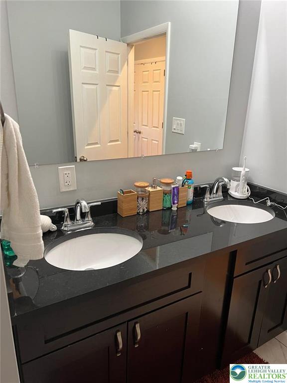 623 Walnut Street, Unit C2 Easton, PA 18042 - Photo 15 of 26 a bathroom with a sink double vanity and a mirror
