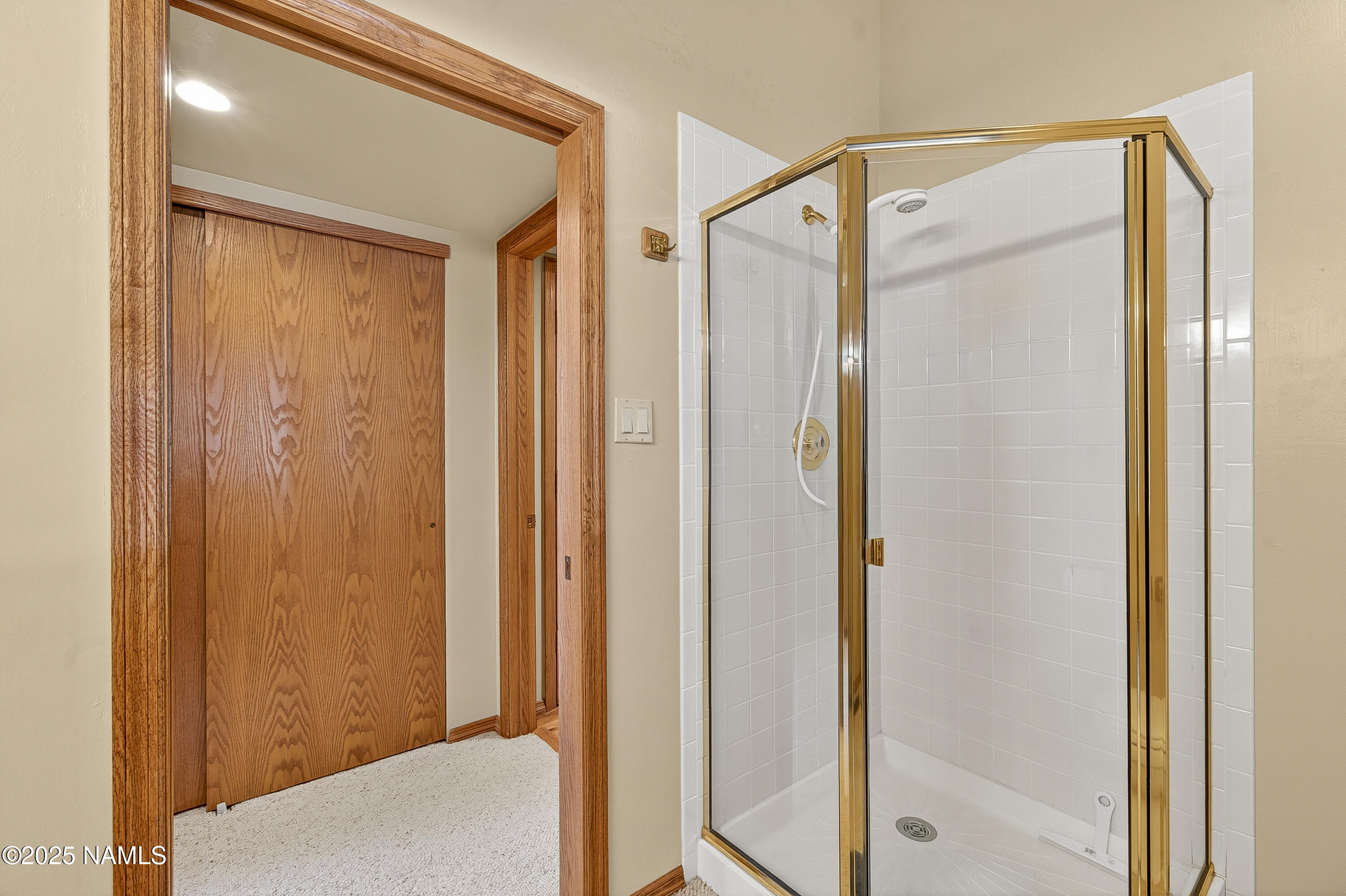 5790 Griffiths Spring Flagstaff, AZ 86005 - Photo 39 of 47 a bathroom with a shower and a toilet