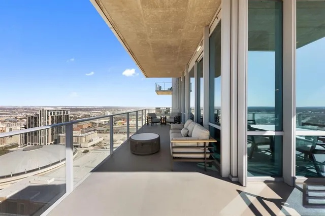 a view of balcony and patio