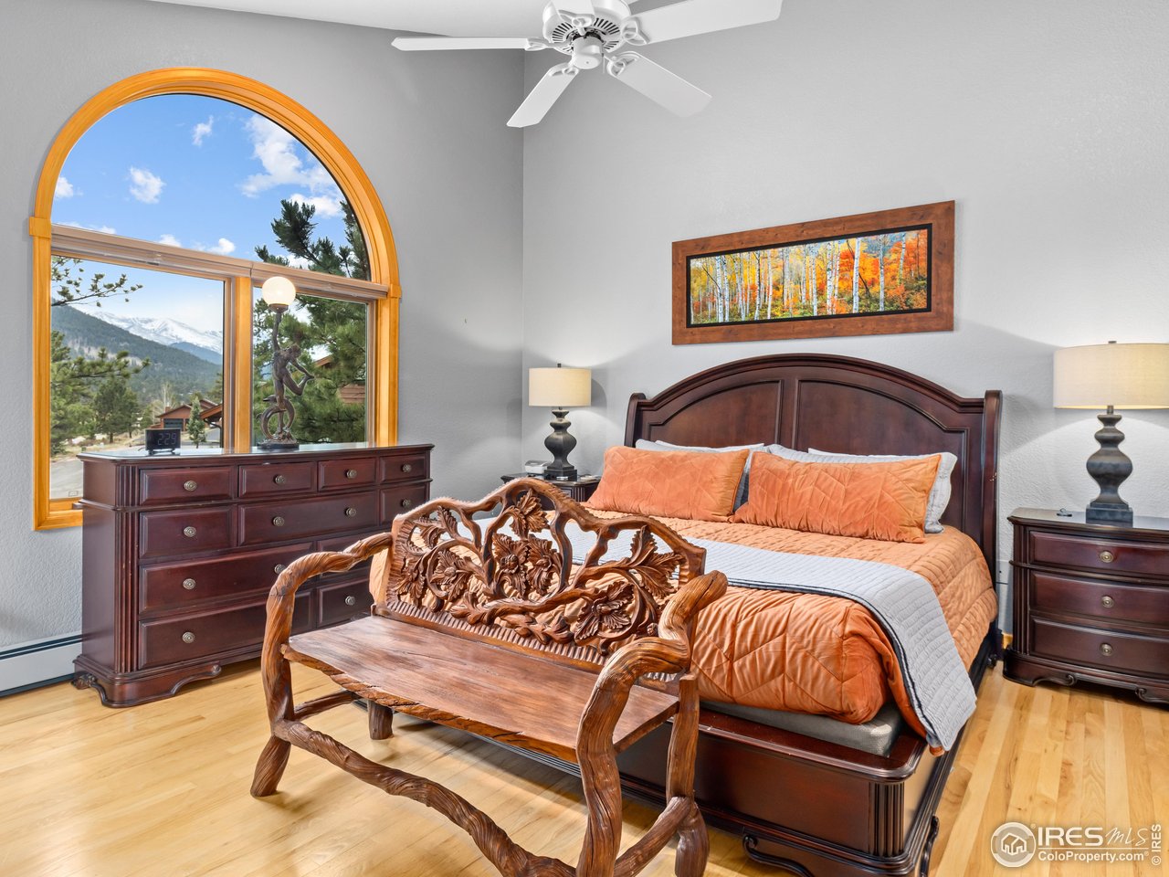 658 Cedar Ridge Circle Estes Park, CO 80517 - Photo 20 of 39 Primary Suite with Continental Divide views