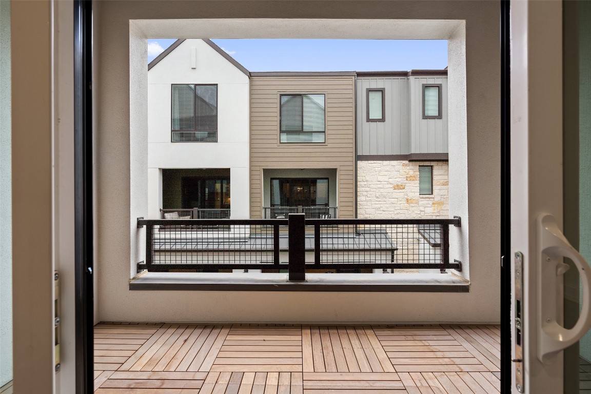 a view of front door