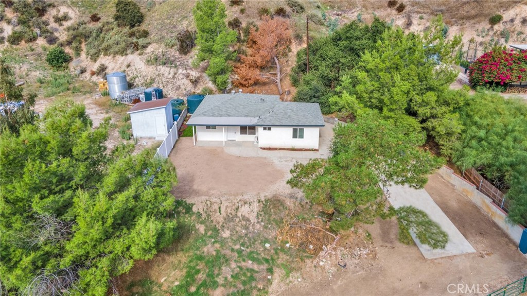 12540 Dexter Park Road Sylmar, CA 91342 - Photo 24 of 31 an aerial view of a house with yard and outdoor seating
