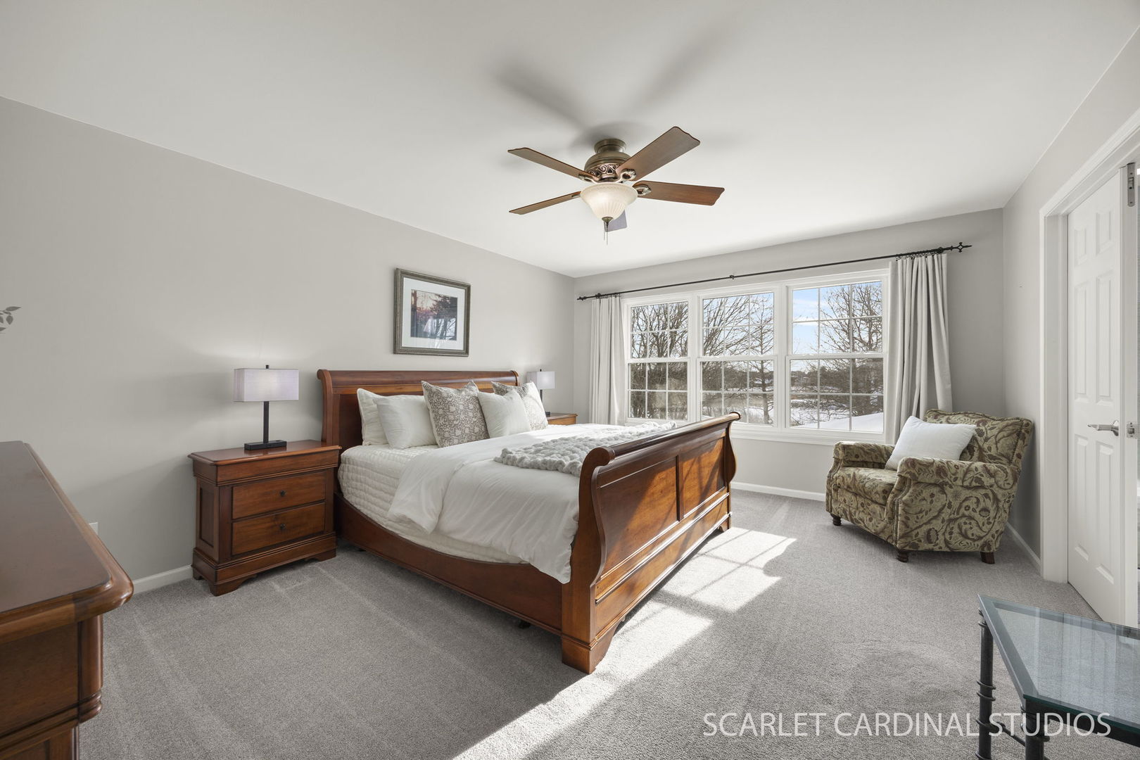 26115 Mapleview Drive Plainfield, IL 60585 - Photo 20 of 36 a bedroom with furniture and a large window