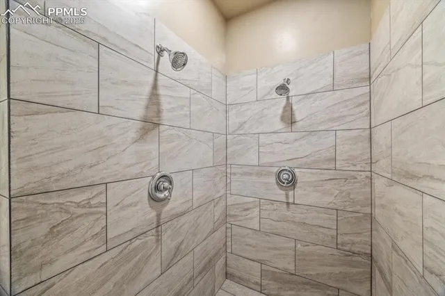 a view of balcony with wooden floor