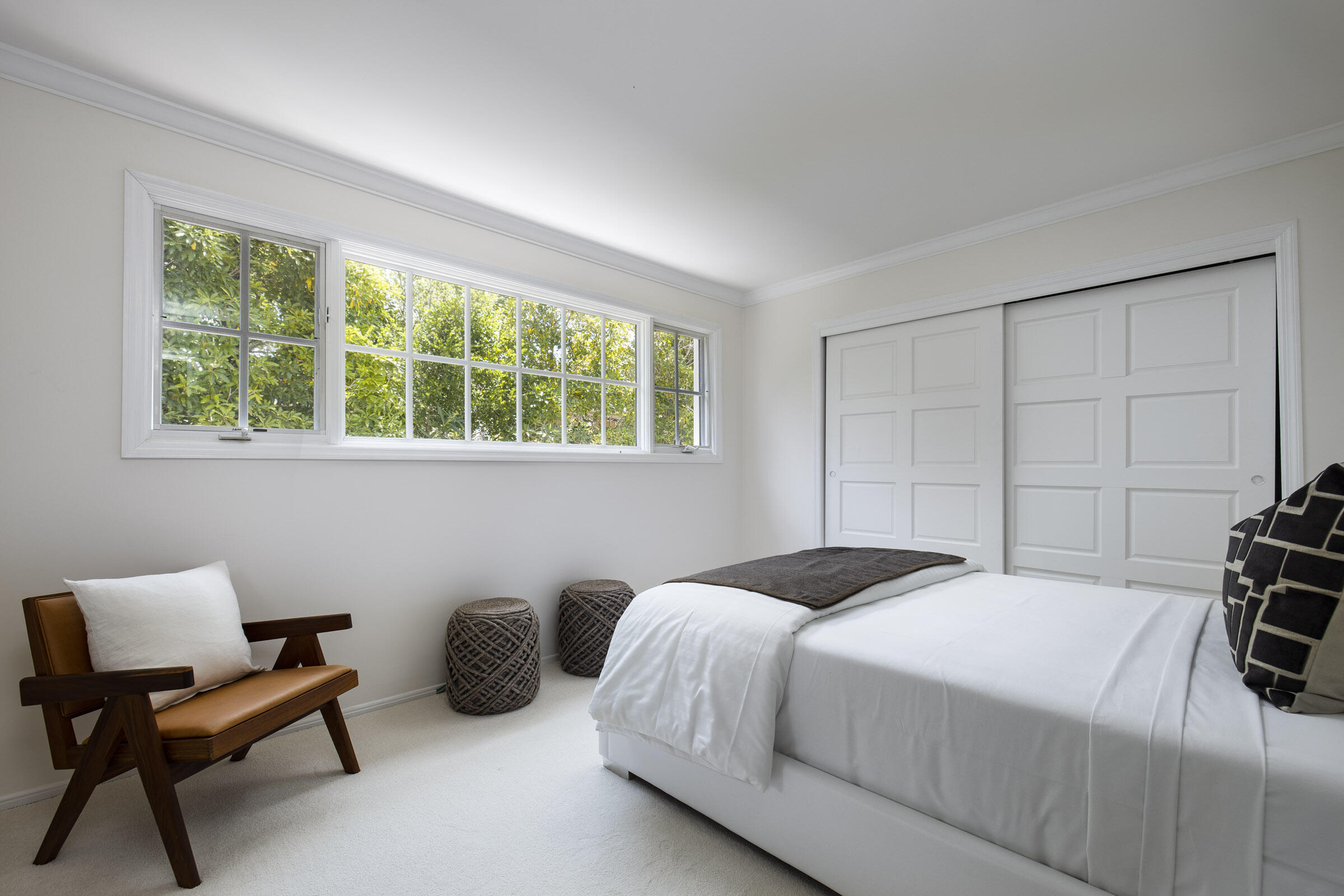 612 Cowles Road Montecito, CA 93108 - Photo 14 of 26 a bedroom with a bed and a chair